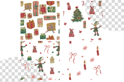 Wax Crayons Santa’s Delivery Seeamless Patterns Product Image 3