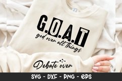 God Over All Things Inspirational SVG T-shirt Design Product Image 1