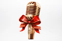 Vintage Christmas Cinema Clipart PNG Product Image 2