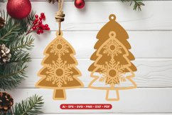 Christmas Tree Ornament Laser Cut Product Image 1