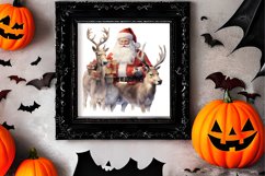 Watercolor Santa Claus Sublimation Clipart, Santa PNG Product Image 2