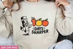100 DAYS SHARPER PNG, 100 Days Of School Sublimat Product Image 2