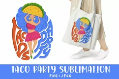 Taco party png sublimation/jpeg/png Product Image 1