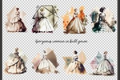 Vintage Watercolor Woman in Ballgown | 8 PNG | VOL 2 Product Image 2
