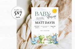 Baby Shower Invitation Template 297 Product Image 2