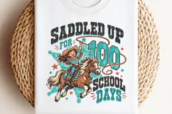 100 Days Smarter Western School PNG, Cowgirl 100 Days of Sch Product Image 2