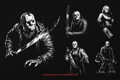 10 Bundle Dark Art Voorhees Slaughter Horror Death Killer Product Image 3