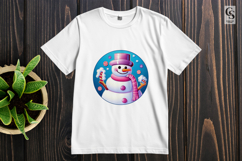 Cute Snowman And Cup Clipart Sublimation PNG Product Image 2