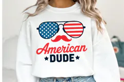 American Dude Svg Design | Svg Cut Files | Shirt Svg Product Image 1
