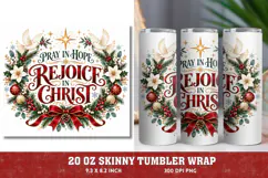 Christmas Peace 20oz Tumbler Wrap, Jesus Is Christmas Nativi Product Image 1