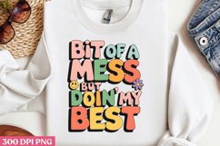 Mindset is everything PNG, Retro Positive Sublimation Product Image 3