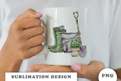 Watercolor Garden sublimation PNG Product Image 2