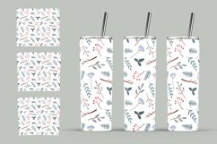 Winter Botanical skinny Tumbler|Tumbler Sublimation 20 oz Product Image 5