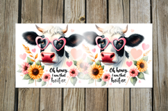 Cow &amp; flowers | 4 Mug watercolor sublimation designs Product Image 2