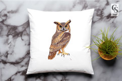 Watercolor Owl Clipart Sublimation PNG Product Image 3