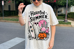 Funny Summerween PNG, Spooky Ghost Summer Sublimation Product Image 2