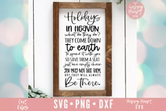 Memorial Christmas SVG, Holidays In Heaven SVG Product Image 2