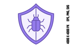 Colored Antivirus Icon Product Image 1