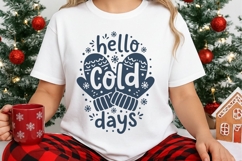 Hello Cold Days Svg, Sweater Weather Svg, Winter Season Svg. Product Image 3