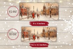 Watercolor Christmas Mug Wrap, Christmas Sublimation Designs Product Image 2