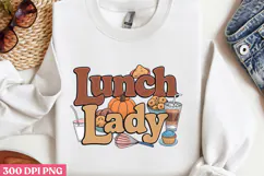 LUNCH LADY PNG, Lunch Lady Sublimation PNG Product Image 3