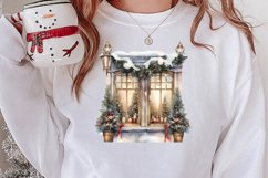Christmas Window Sublimation Clipart, Christmas Window Product Image 2