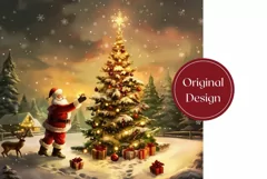 Christmas Tree Tumbler Wrap, Christmas Tumbler Sublimation Product Image 2