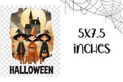 Happy Halloween Towel Template, Kids Halloween PNG Product Image 2