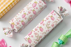 Strawberry floral pattern seamless, Boho for Fabric &amp; Crafts Product Image 2