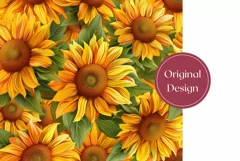 3D Sunflowers Tumbler Wrap, Flowers Tumbler Sublimation PNG Product Image 2