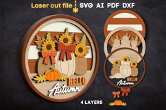 Hello Autumn SVG laser cut files for Glowforge Product Image 2