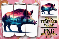 Cozy Gifts 20oz tumbler wrap, Animals Art Product Image 1
