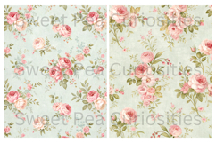 Shabby Chic, Flowers, Papers, Junk Journal Product Image 2