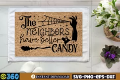 Leave your brooms at the door SVG, Halloween Doormat Svg Product Image 2