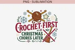 Christmas crochet png design for T-shirts Product Image 2