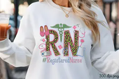 .RN #RegisteredNurse PNG, Nurse Sublimation PNG Product Image 3
