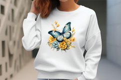 Vintage Floral Butterflies Clipart Bundle, Butterfly Print Product Image 8