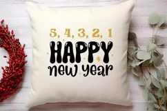 5, 4, 3, 2, 1 happy new year SVG, Happy New Year Product Image 2