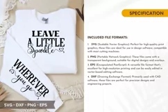 Leave a Little Sparkle wherever you go SVG - T-Shirt Design Product Image 2