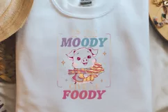 Sarcastic Animal If I am moody give me foody Black png Product Image 2