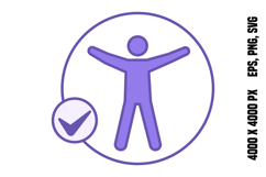Colored Accessibility Icon Product Image 1