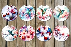 Watrcolor Spring | coaster &amp; key chain sublimation design Product Image 2