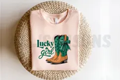 Lucky Girl Sublimation PNG, St. Patrick Day PNG Product Image 2