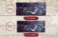 Cartoon Christmas Bird Mug Design, Winter Mug PNG Product Image 2