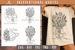 Inspirational Floral Quote Motivational Bundle Product Image 4