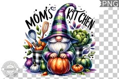 Moms Kitchen Gnome Sublimation - Clipart PNG Design Product Image 1