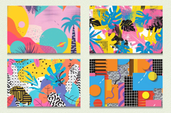 Bright Summer Memphis Cutting Boards sublimation Design Product Image 2