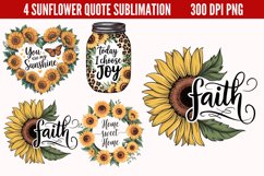 Sunflower Quote Collection Clipart PNG Product Image 1