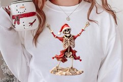 Christmas Skeleton Sublimation Clipart, Christmas PNG Product Image 2