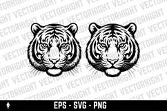 tiger head illustration isolated on white background. Product Image 2